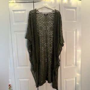 olive green American Eagle kimono